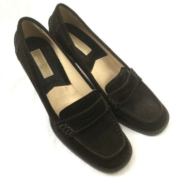 Michael Kors Collection Penny Loafer Pump Suede 7 - Picture 2 of 8